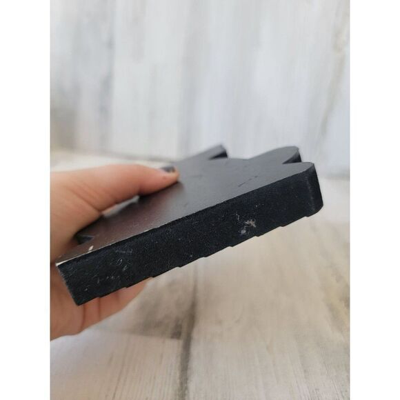 Wooden black cat Orange Bowl Halloween home decor - Picture 5 of 5